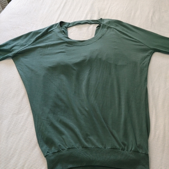 Aritzia Wilfred XXS Open Back Tunic Teal Green - Picture 11 of 11